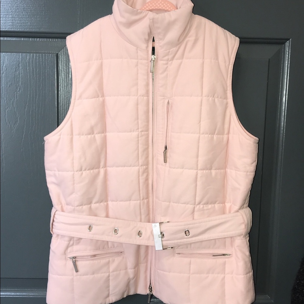 LRL Ralph Lauren Blush Pink Quilted Vest